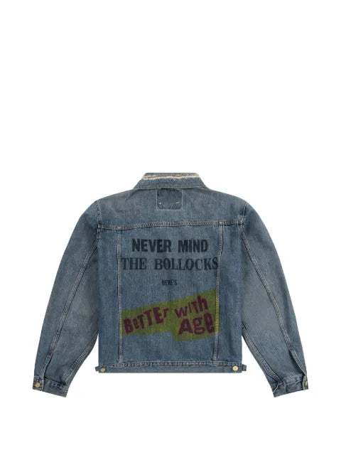 Better with Age  Brandy graphic-print denim jacket