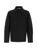 Givenchy couture seam overshirt in cotton with checked reverse