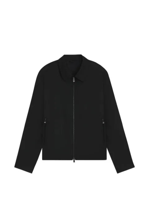 BOSS zip-up wool jacket