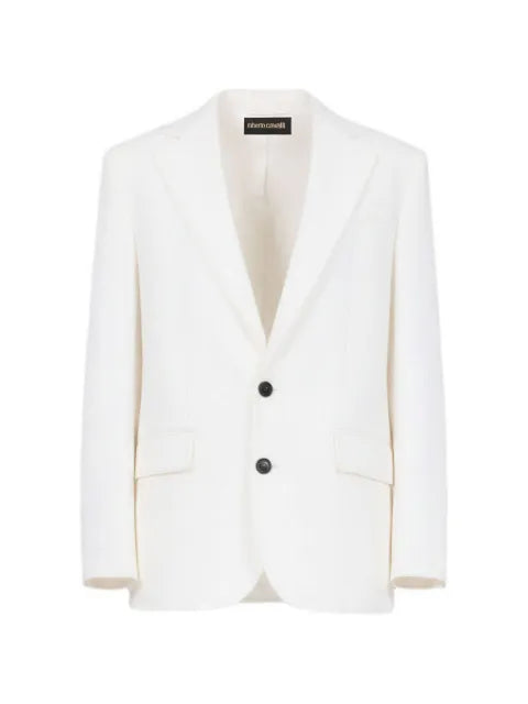 Roberto Cavalli single-breasted peaked-lapel blazer