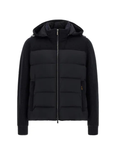 Moorer Allori quilted panel-sleeved down jacket