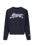 ICECREAM Running Dog glitter-embellished sweatshirt