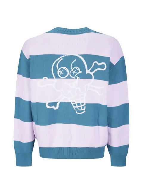 ICECREAM Cones & Bones striped cardigan