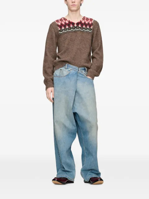 Maison Margiela alpaca wool V-neck sweater