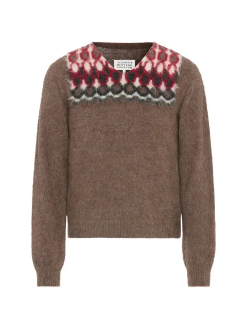 Maison Margiela alpaca wool V-neck sweater
