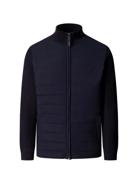 Hackett London baffle-woven zip jacket