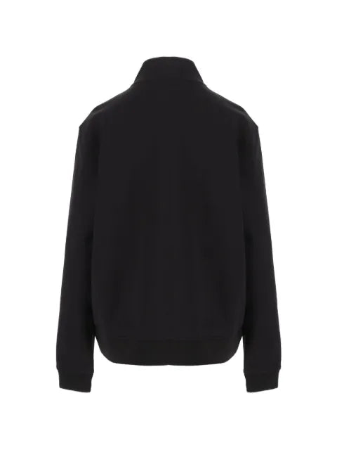 Emporio Armani full-zip sweatshirt in modal jersey with logo plaque