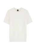 BOSS short-sleeved sweater with knitted structure