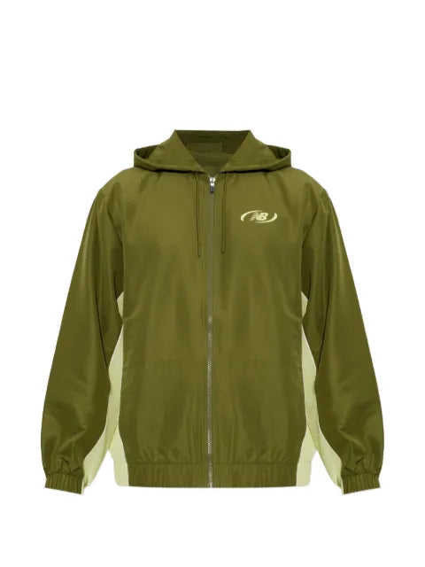 New Balance logo-print hooded jacket
