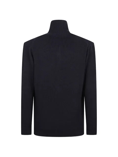 Cruciani zip-up knitted cardigan