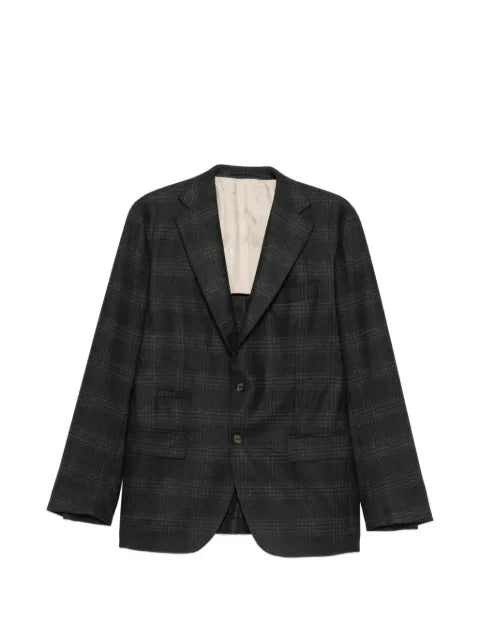 Eleventy check-pattern blazer