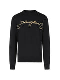 Dolce & Gabbana logo-embroidered knit sweater