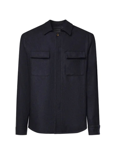 Eleventy button-fastening shirt jacket