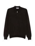 Gran Sasso zip-neck fine-knit sweater