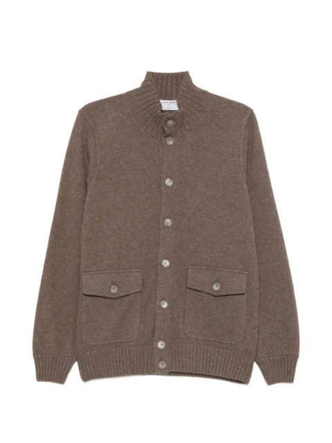 Gran Sasso button-up funnel-neck cardigan