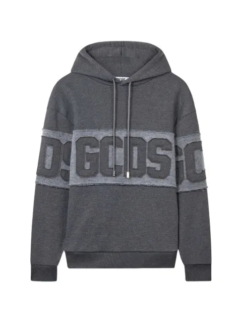 GCDS logo-patch drawstring hoodie