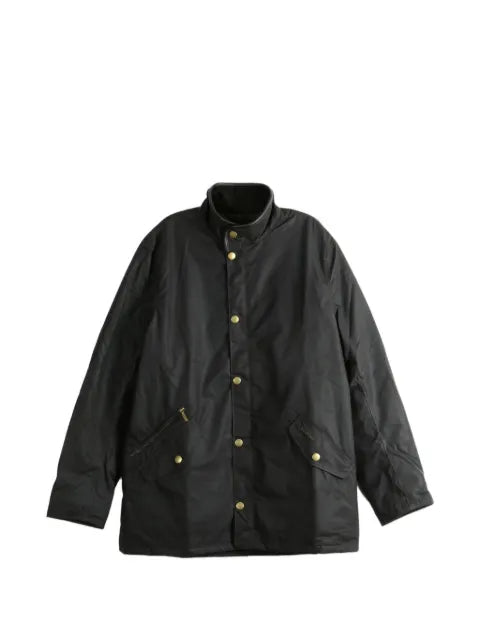 Barbour Prestbury waxed-cotton funnel-neck jacket