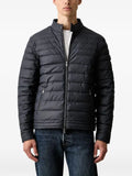 GUESS USA logo-patch quilted jacket