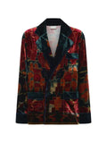 Pierre-Louis Mascia Kanpur geometric-print buttoned blazer