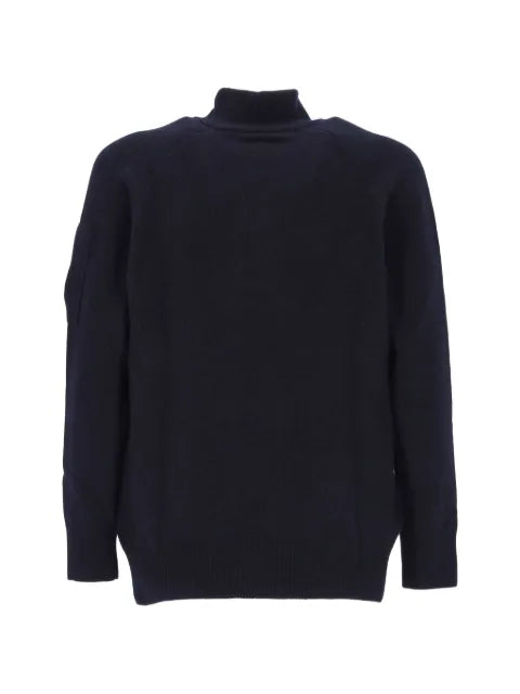 C.P. Company lambswool half button Lens sweater