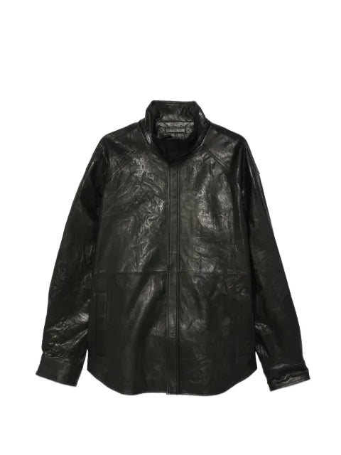 Juun.J crinkled leather jacket