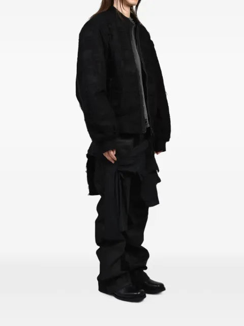 Troubled Waters Mummy distressed bomber jacket