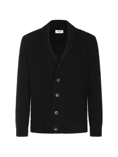 Altea shawl-collar chevron-knit cardigan