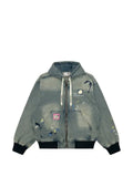 AAPE BY *A BATHING APE® hooded denim jacket