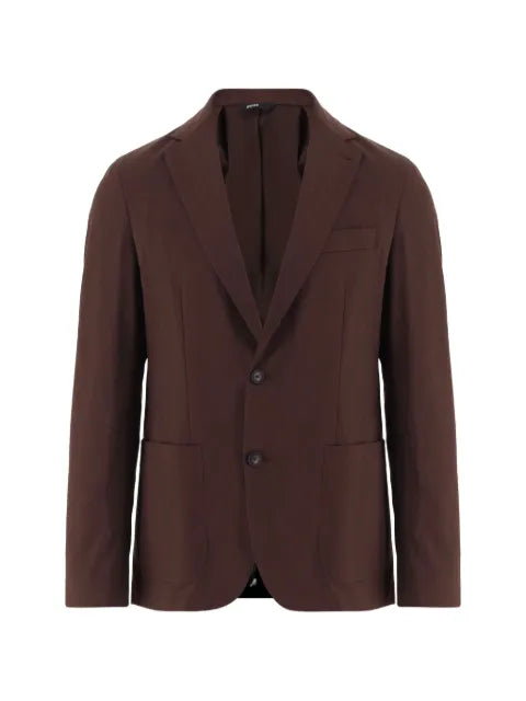 BOSS single-breasted notched-lapels blazer