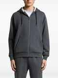 Peserico zip-up drawstring hoodie