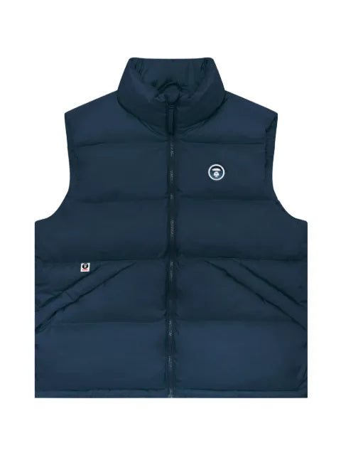 AAPE BY *A BATHING APE® quilted logo-patch jacket
