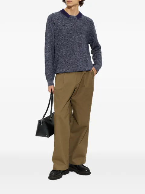 Paul Smith contrast-collar marl sweater