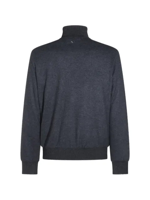 Montecore ribbed-trim zip-up cardigan