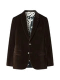 Paul Smith The Soho - tailored-fit brown velvet blazer