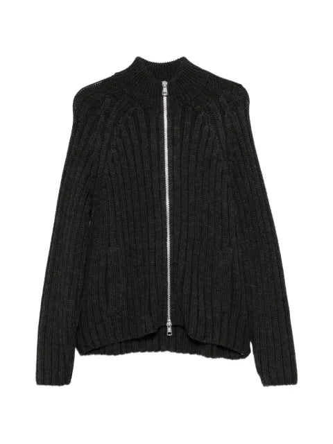 OUR LEGACY ribbed-knit funnel-neck cardigan