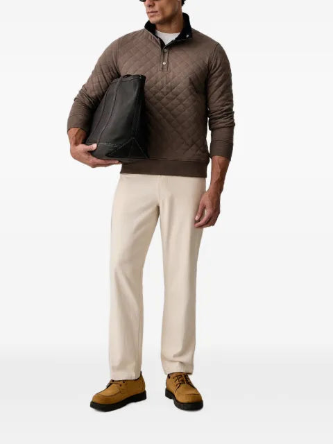 Gant Mikina quilted high-neck sweatshirt