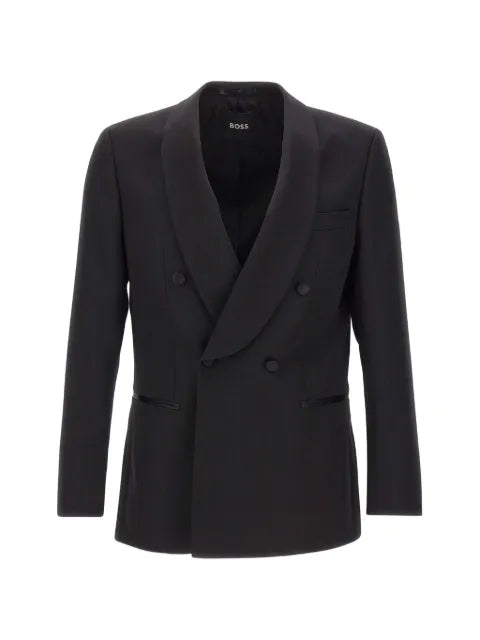 BOSS slim-fit blazer crafted from Italian virgin wool