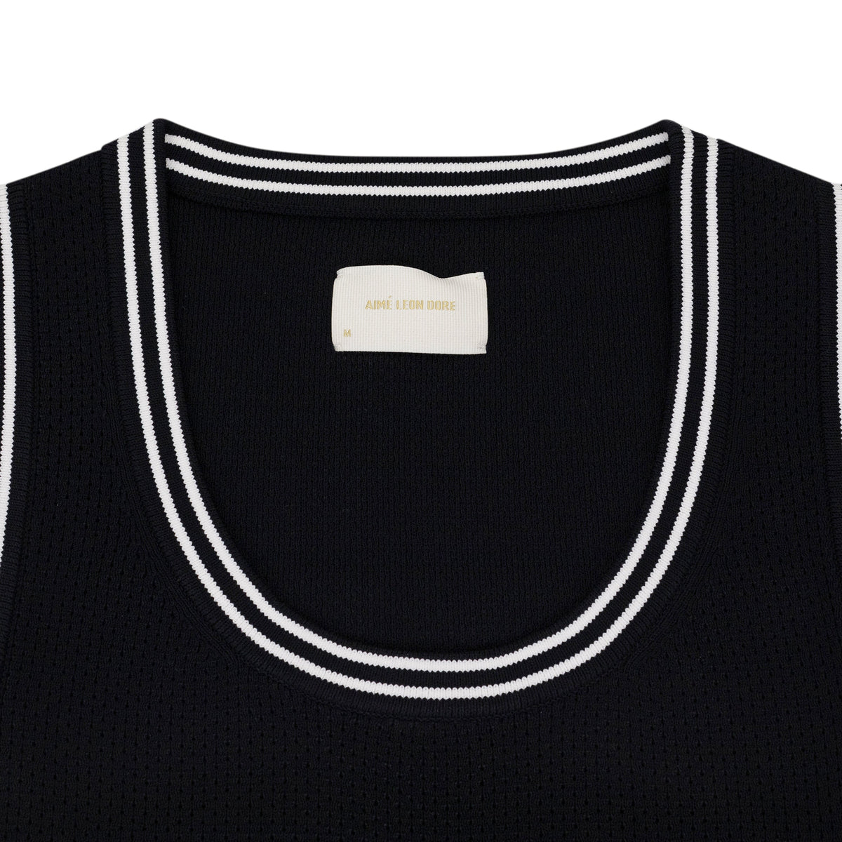 Black Knit Basketball Jersey