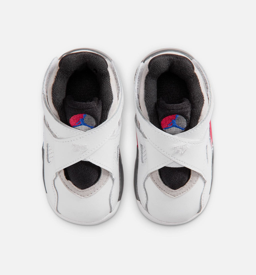 Air Jordan 8 Retro White And True Red Infant & Toddler Lifestyle Shoes - White/Black/True Red