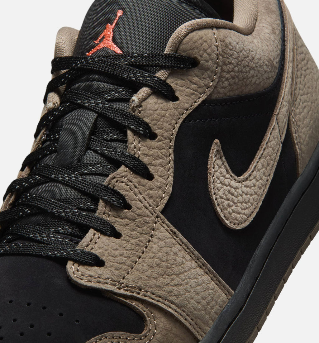 Air Jordan 1 Low SE Men's Lifestyle Shoes - Black / Olive Grey / Light Wild Mango