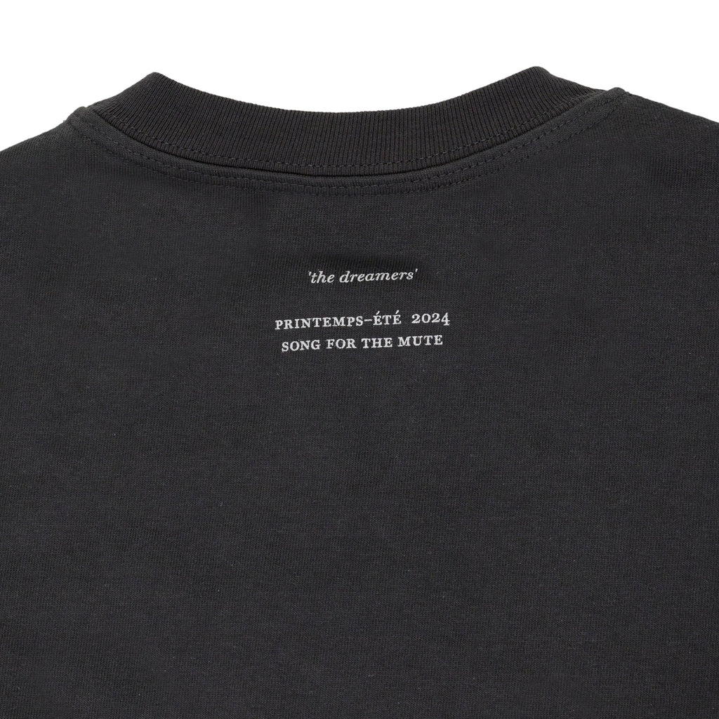 Black Foliage Double Layered T-Shirt