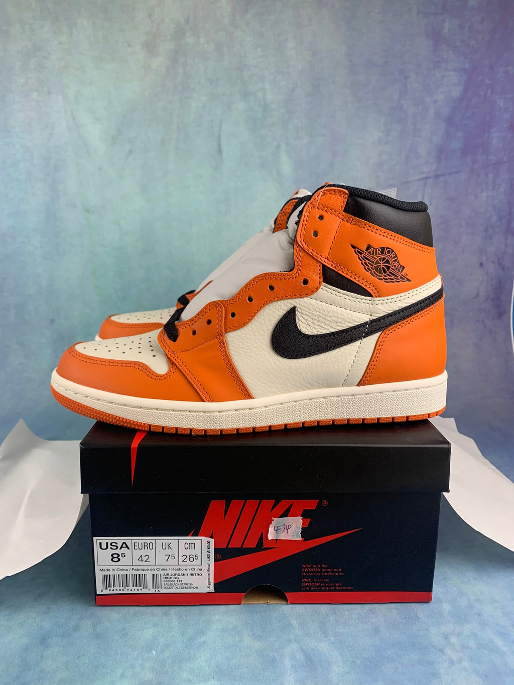 Air Jordan 1 High Shattered Backboard 555088-113 Unisex Sneakers