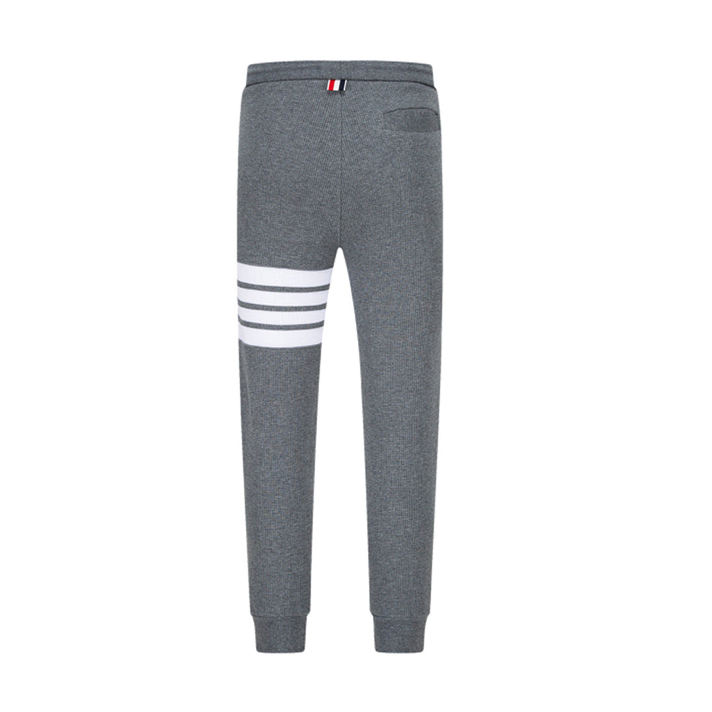Thom Browne Style Four-Bar Sweatpants