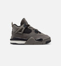 Air Jordan 4 Retro Cave Stone And Black Infant/Toddler Shoes - Cave Stone Black Moon Particle