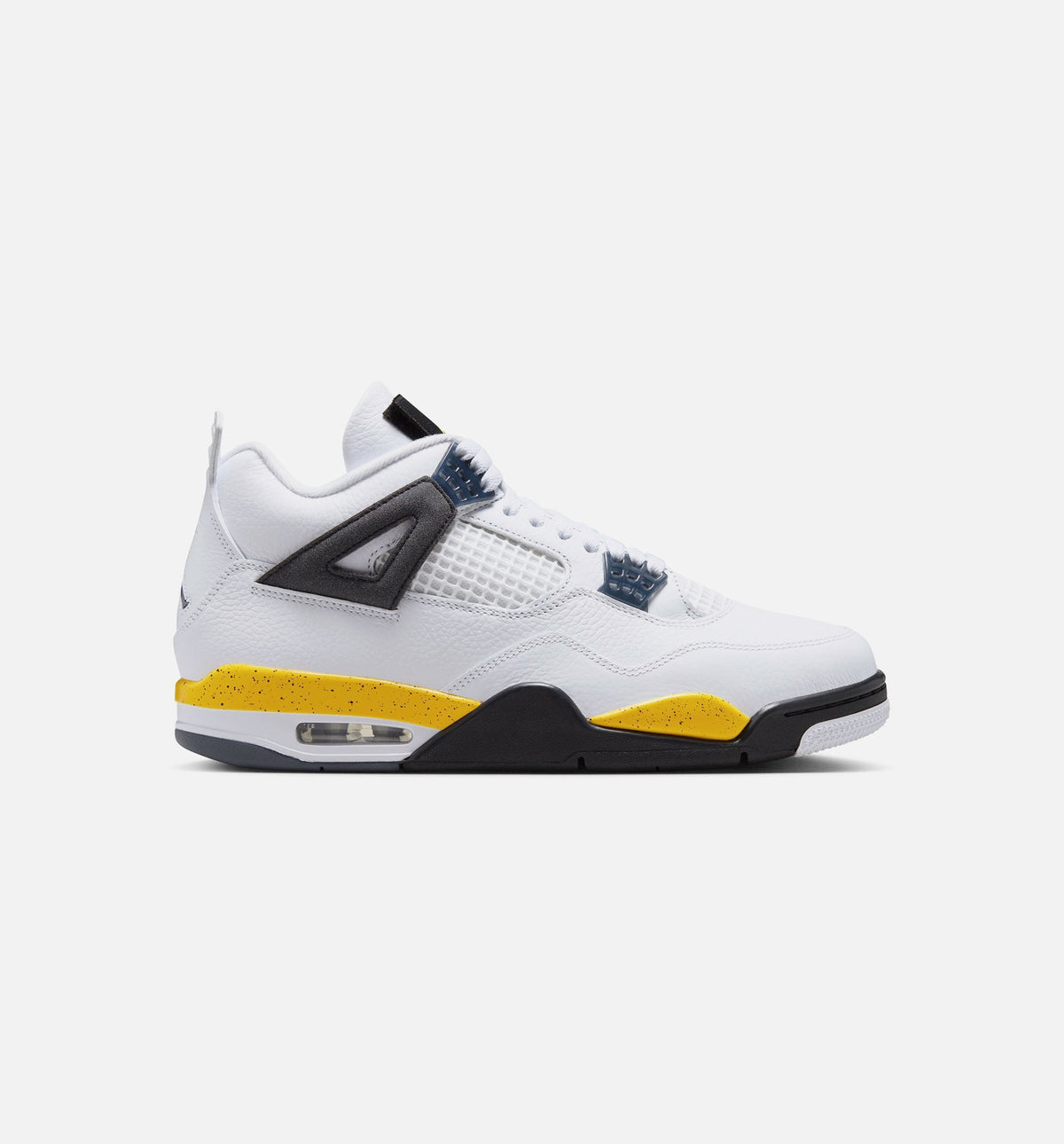 Air Jordan 4 Retro Rare Air Tour Yellow Men's Lifestyle Shoes - White/Dark Blue Grey/Black/Tour Yellow