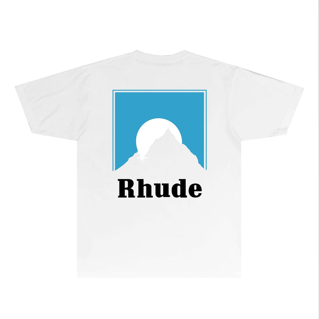 Rhude T-shirts Printed Trendy Pure Cotton