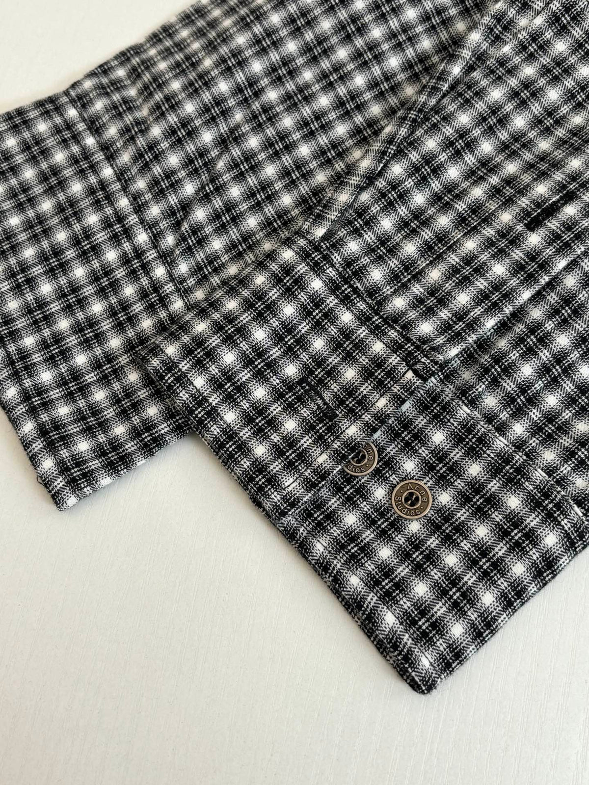 Acne Studios Oversized Long‑Sleeve Plaid Button‑Down Shirt