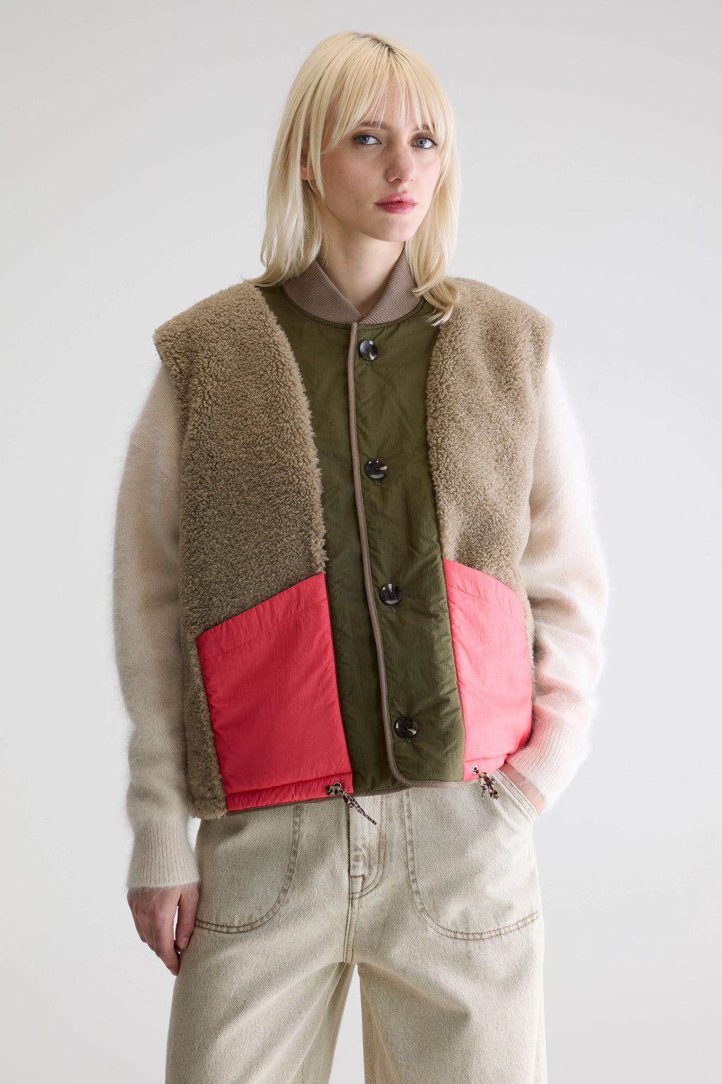 Hamilton sleeveless jacket (252 / W / PEEL)
