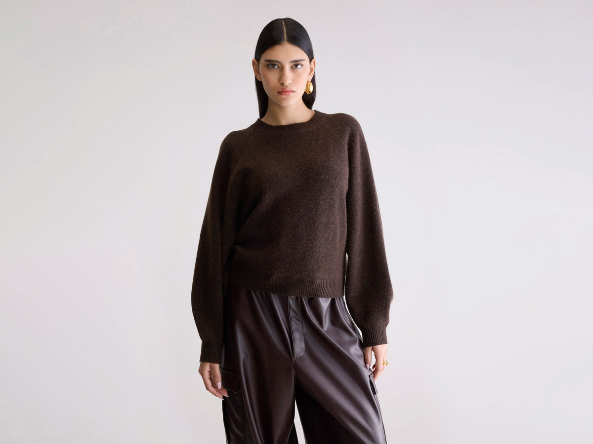 Ameka Crewneck Sweater (252 / W / DARK ROAST)