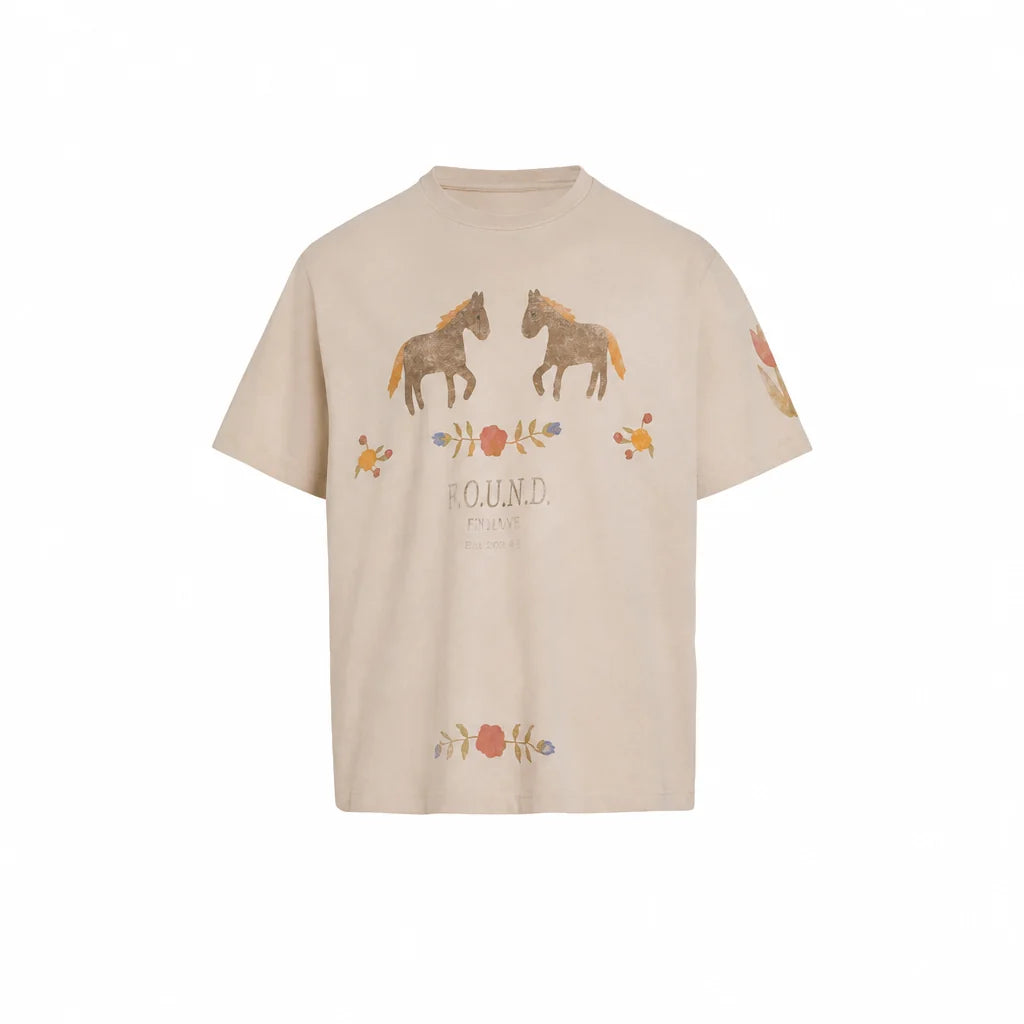 Found Floral Horse Tee